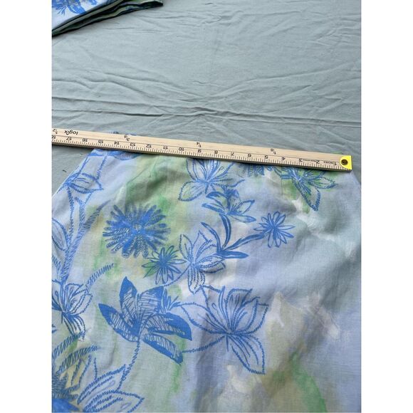 Tsunami size 8 silk linen tropical print skirt. Beach resort cruise ship. - Picture 5 of 8